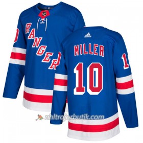 Män Ishockey New York Rangers Tröja J.T. Miller 10 Adidas 2017-2018 Royal Authentic